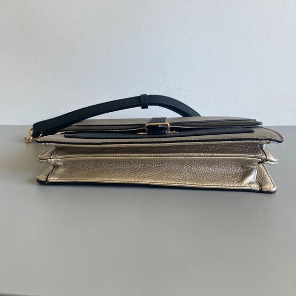 Call It Spring Sage Green Black Structured Shoulder Bag​ - Picture 6 of 14